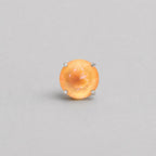 Round-Cut CZ Champagne F136 Titanium piercing top