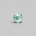 Round-Cut CZ Aqua F136 Titanium piercing top