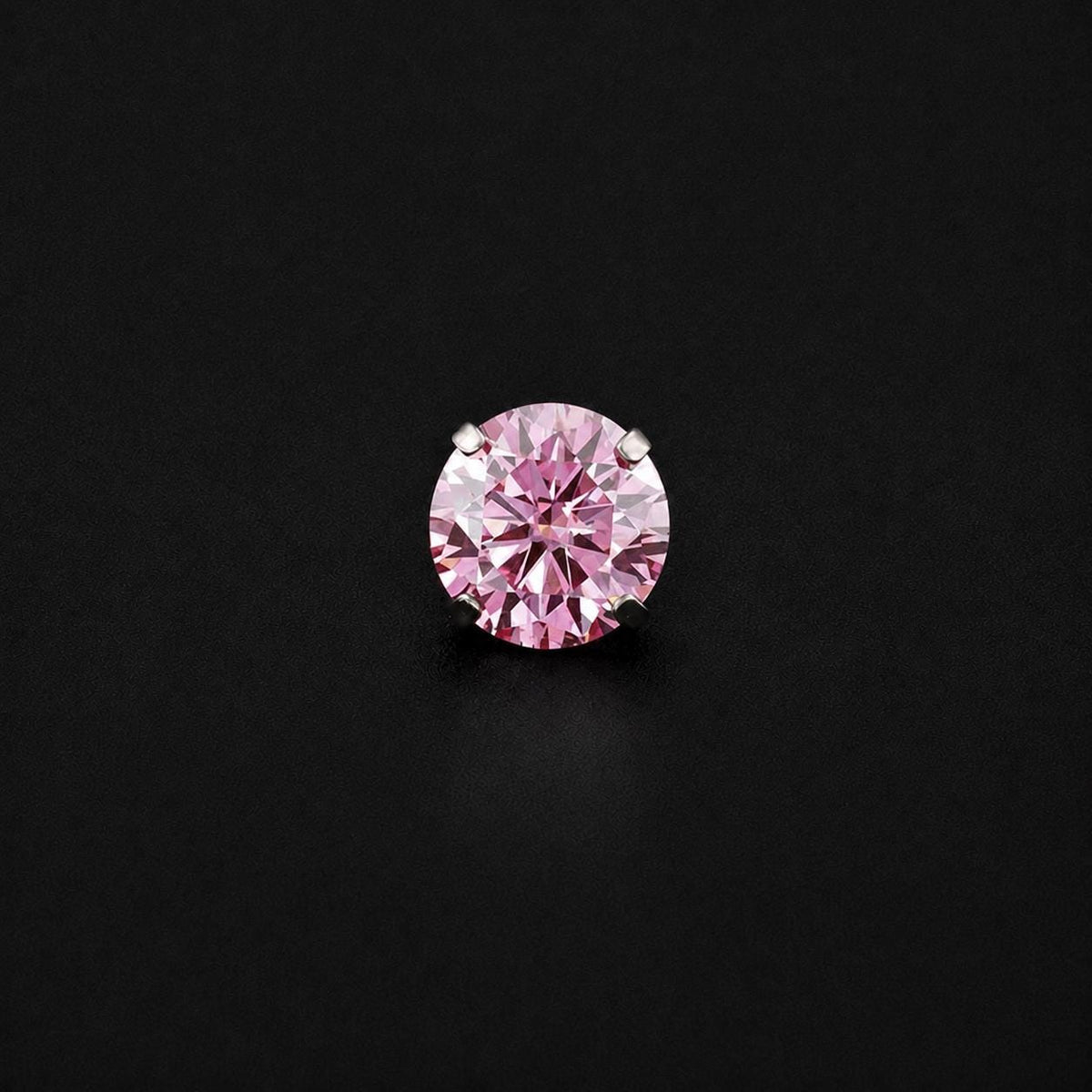 ETSY 4553745405 | IMAGE 7 | Pink Moissanite Flat Back Stud