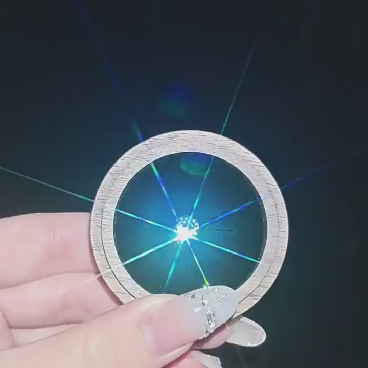 ETSY 4553755716 | VIDEO 2 | Blue Moissanite Flat Back Stud
