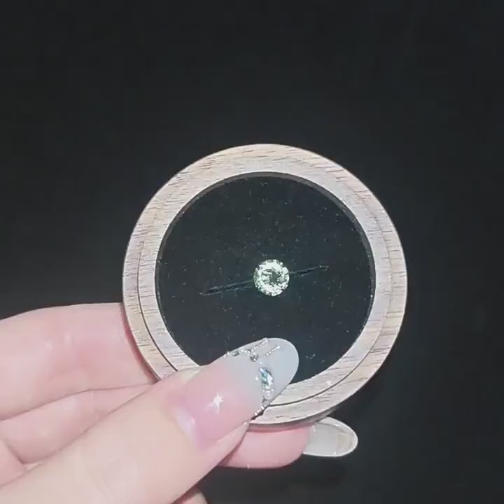 ETSY 4553729999 | VIDEO 2 | Emerald Green Moissanite Flat Back Stud
