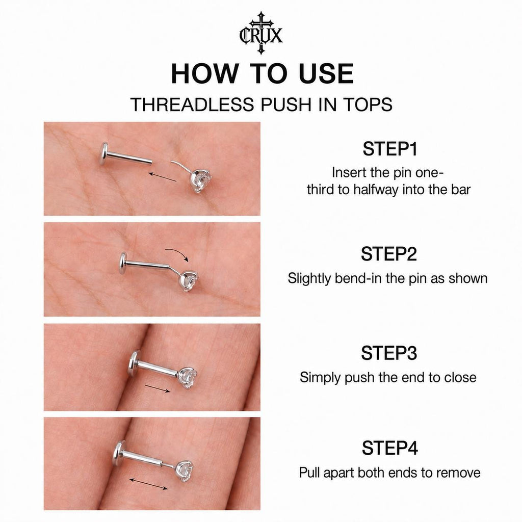 ETSY 4544719810 | IMAGE 11 | Threadless Labret Post