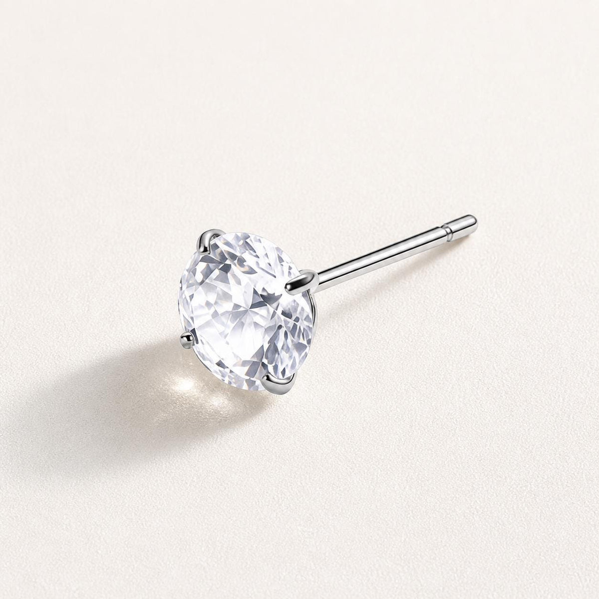 Spectrum Round CZ Top Arctic Star threadless push-pin jewelry