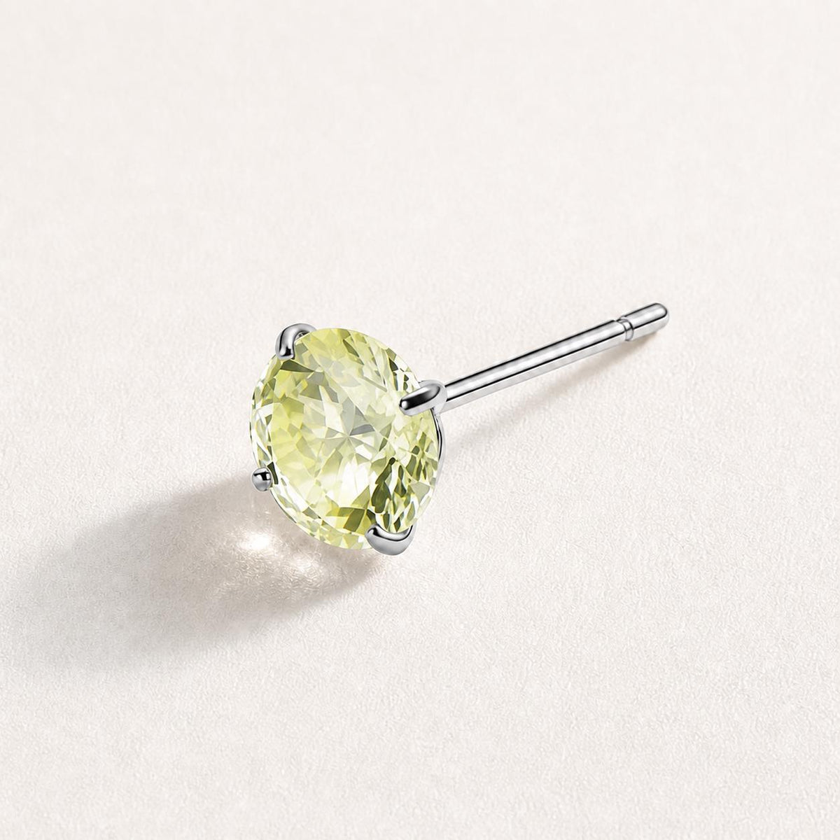 Spectrum Round CZ Top Lemon Halo threadless push-pin jewelry