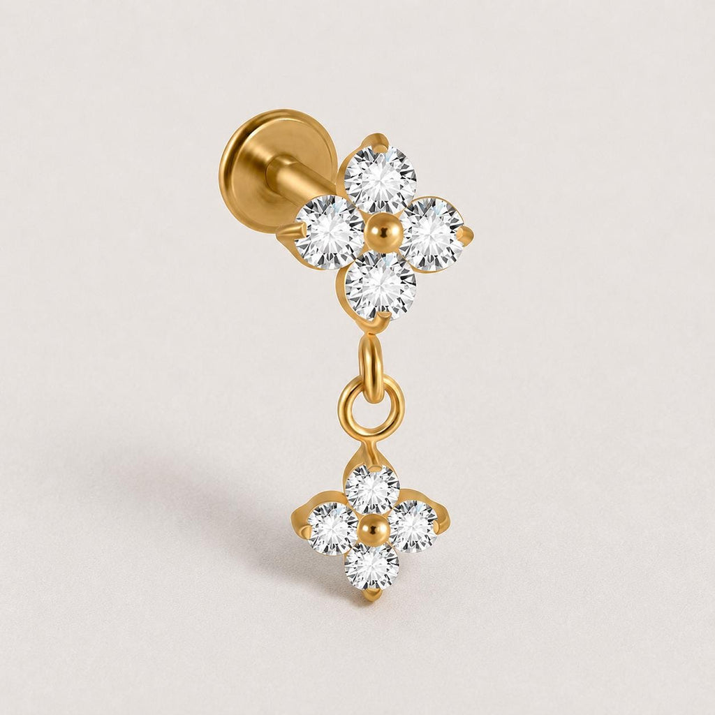 ETSY 4563551734 | IMAGE 7 | Four-Petal Flower Dangle