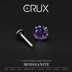 ETSY 4553756849 | IMAGE 1 | Royal Purple Moissanite Flat Back Stud