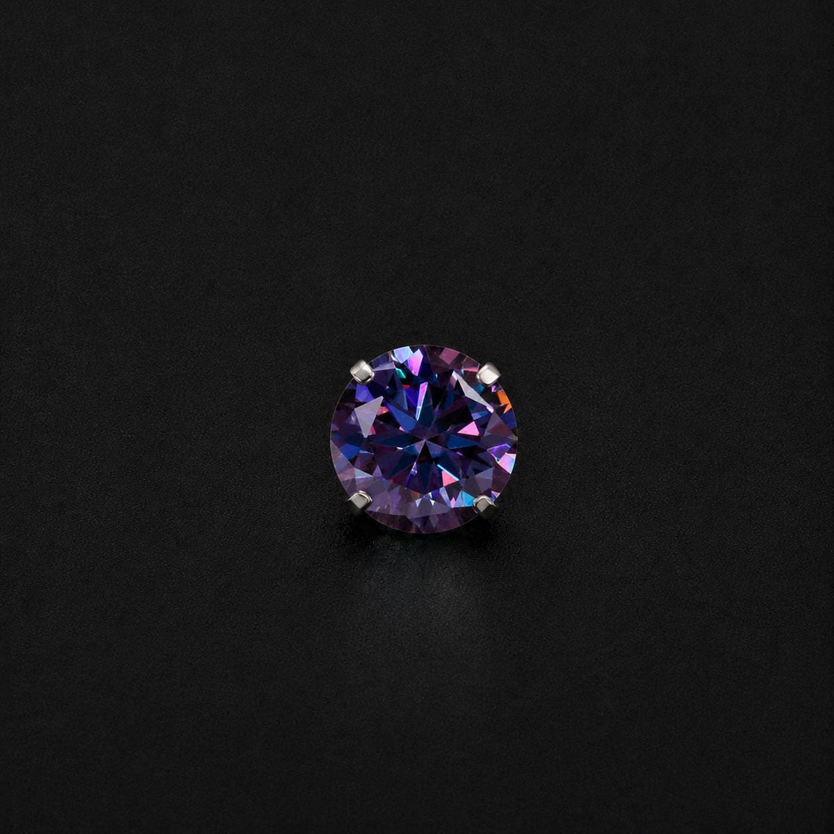 ETSY 4553756849 | IMAGE 6 | Royal Purple Moissanite Flat Back Stud