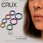 ETSY 4539770693 | IMAGE 1 | Titanium Double Hoop Septum Clicker
