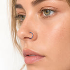 ETSY 4539770693 | IMAGE 2 | Titanium Double Hoop Septum Clicker