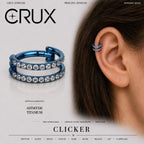ETSY 4540677753 | IMAGE 1 | Titanium Double Row CZ Septum Clicker