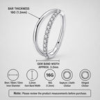 ETSY 4540710263 | IMAGE 8 | Titanium Double Layer CZ Septum Clicker