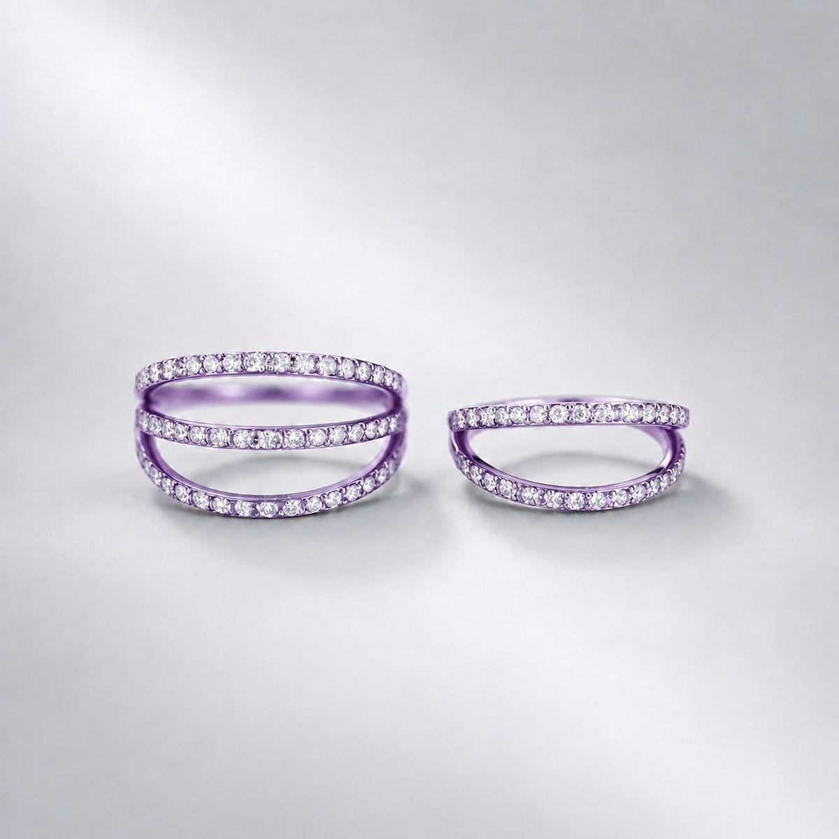 ETSY 4540752038 | IMAGE 13 | Titanium Double & Triple Row CZ Septum Clicker