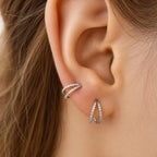ETSY 4540752038 | IMAGE 2 | Titanium Double & Triple Row CZ Septum Clicker