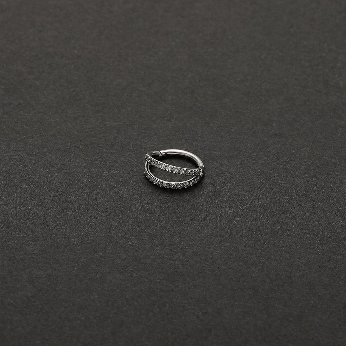 ETSY 4540752038 | IMAGE 8 | Titanium Double & Triple Row CZ Septum Clicker