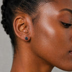 ETSY 4553776226 | IMAGE 2 | Smoky Gray Moissanite Flat Back Stud