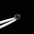 ETSY 4553776226 | IMAGE 3 | Smoky Gray Moissanite Flat Back Stud