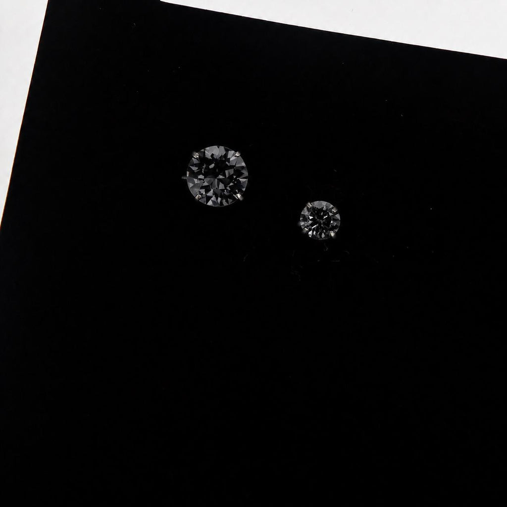 ETSY 4553776226 | IMAGE 5 | Smoky Gray Moissanite Flat Back Stud