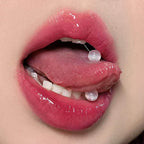 Stardust Glitter Titanium Barbell detail 3