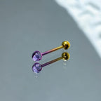 Gradient CZ Titanium Barbell detail 5
