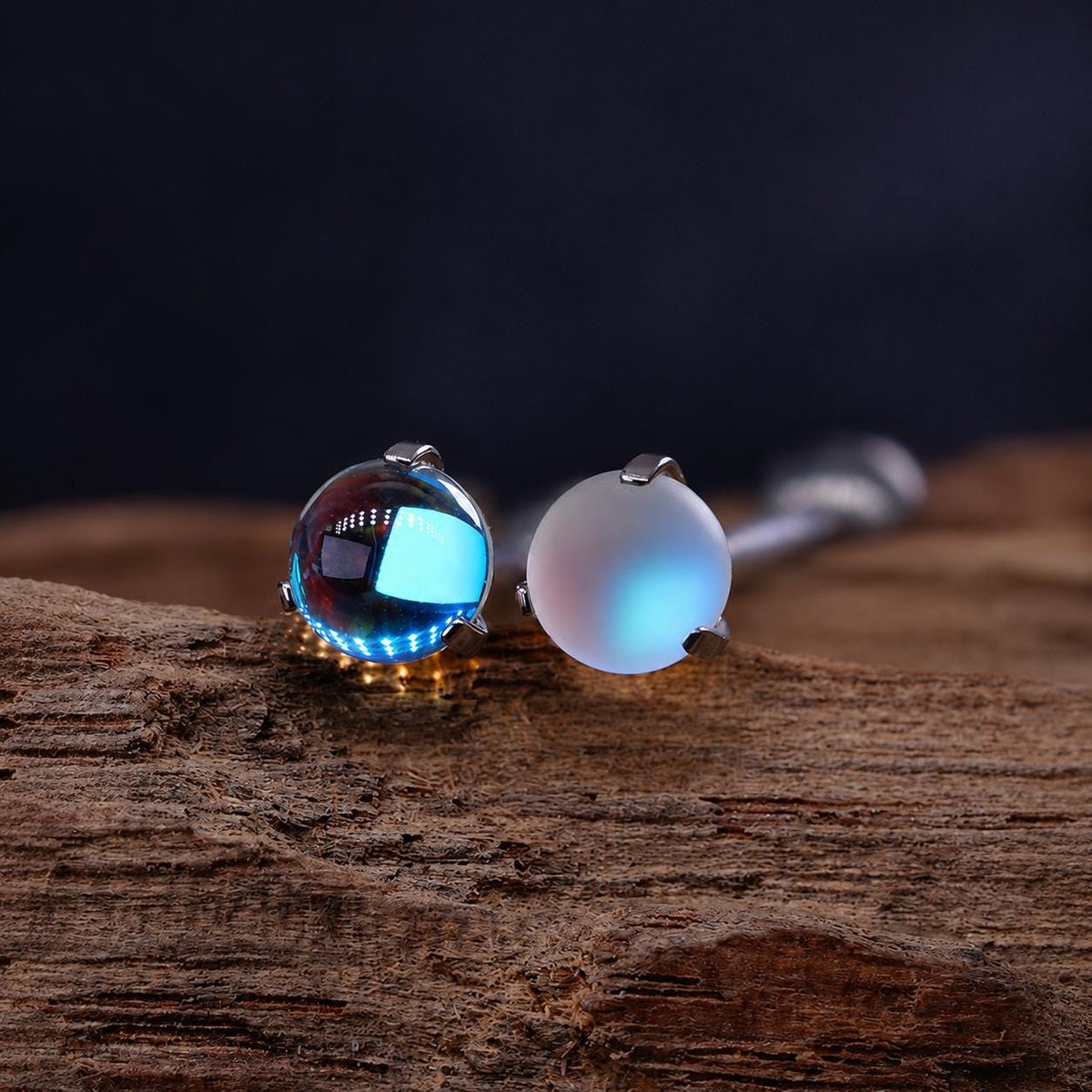 Moonlight Stone Titanium Barbell detail 14