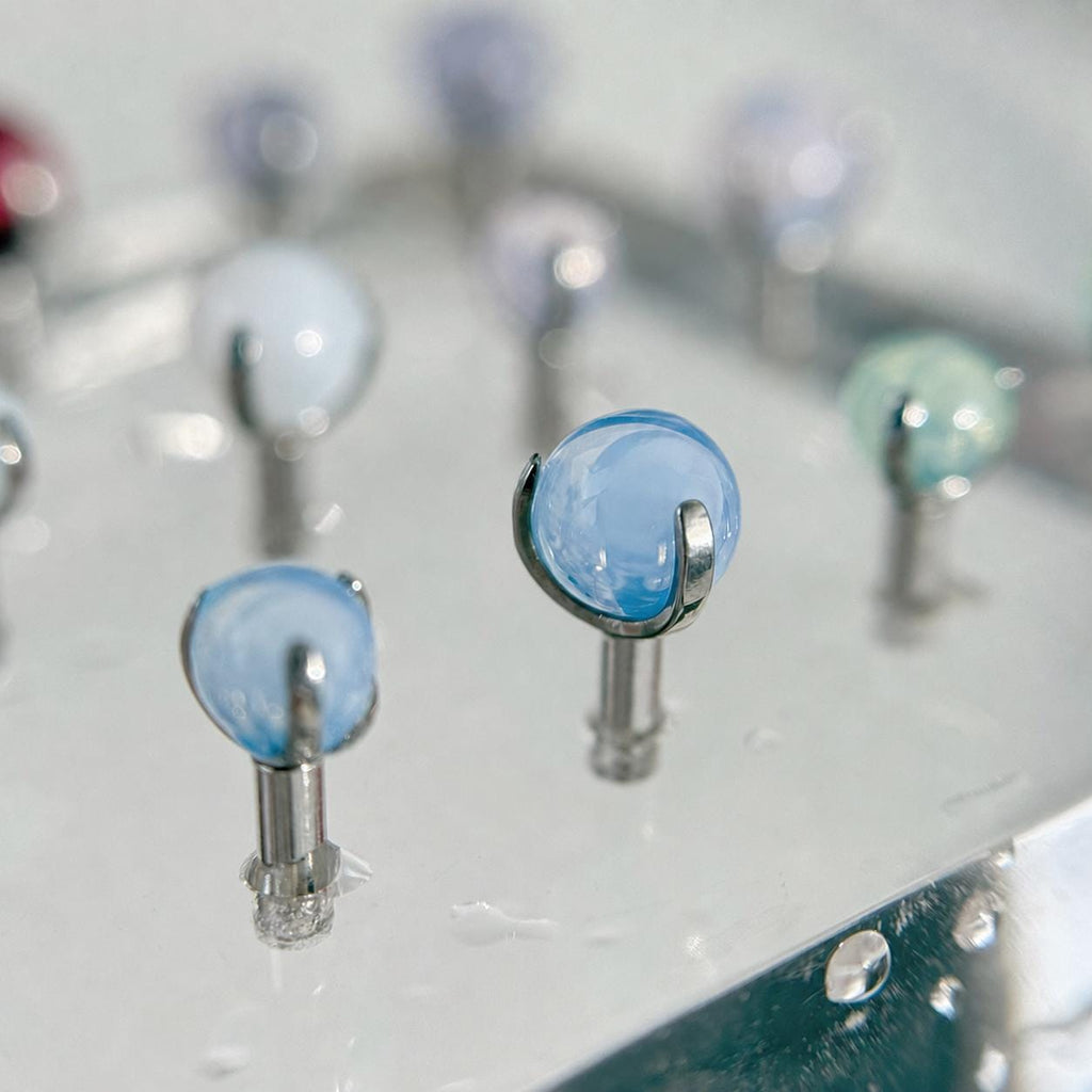 ETSY 4565834107 | IMAGE 4 | Pastel Opalite Titanium Barbell