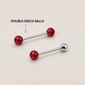 ETSY 4565844307 | IMAGE 13 | Crystal Disco Ball Titanium Barbell