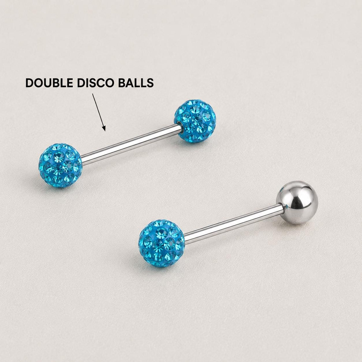 ETSY 4565844307 | IMAGE 14 | Crystal Disco Ball Titanium Barbell