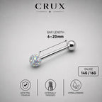 ETSY 4565844307 | IMAGE 15 | Crystal Disco Ball Titanium Barbell