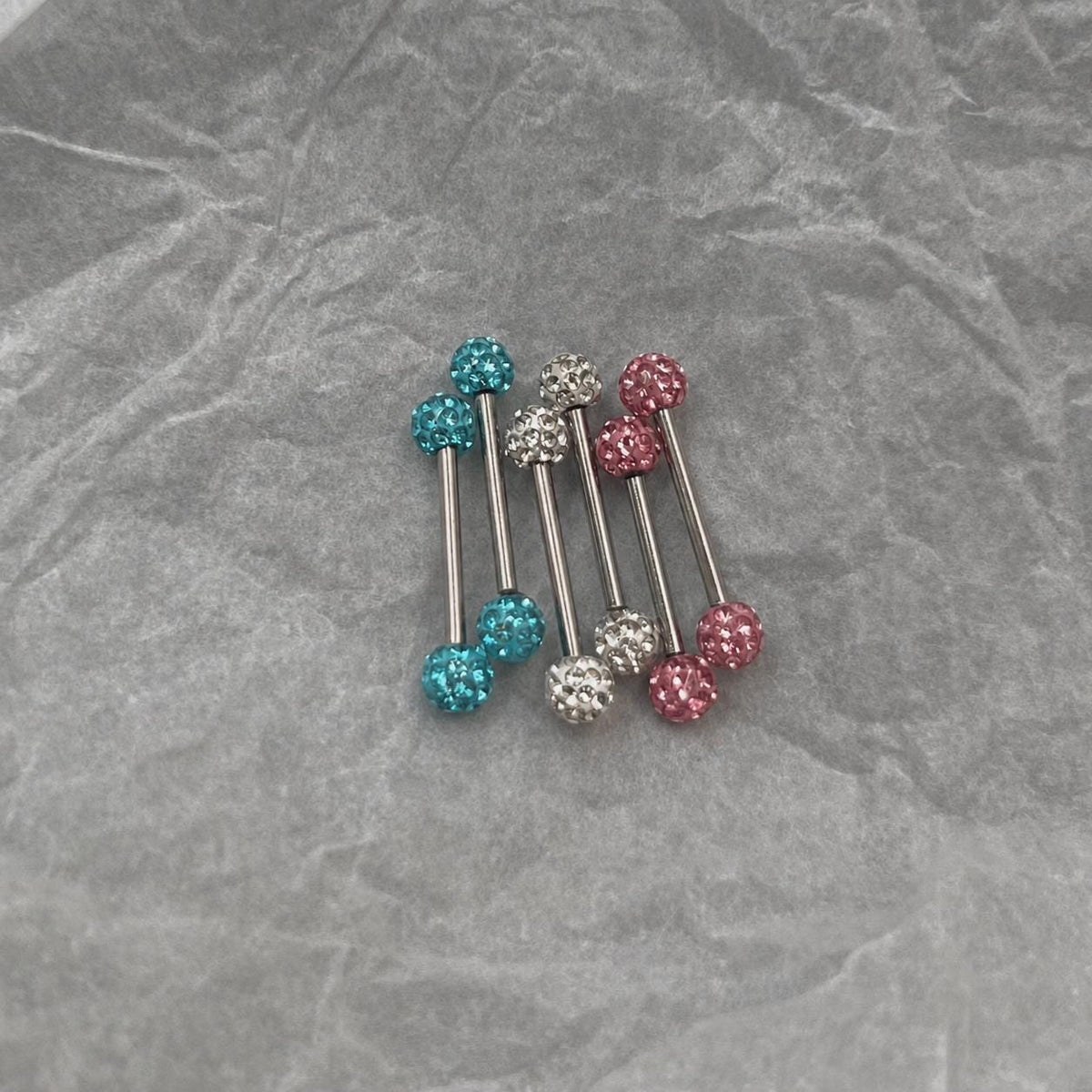ETSY 4565844307 | IMAGE 5 | Crystal Disco Ball Titanium Barbell