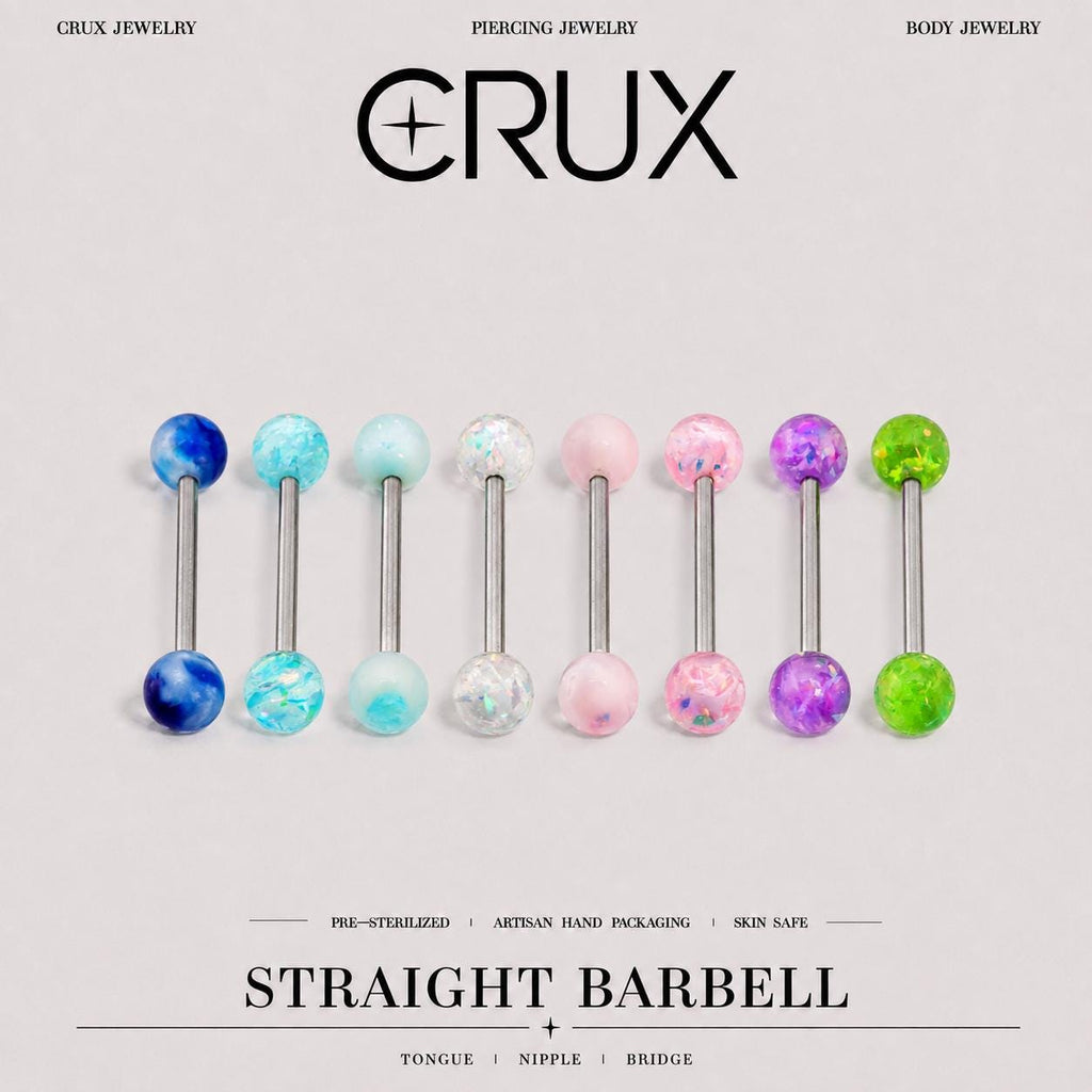ETSY 4565845928 | IMAGE 1 | Glitter Resin Titanium Barbell