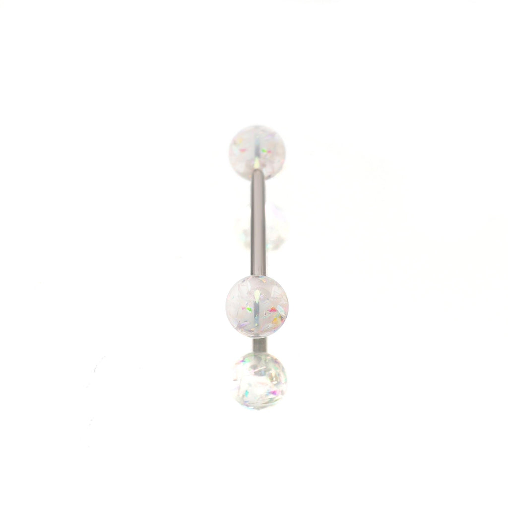 ETSY 4565845928 | IMAGE 11 | Glitter Resin Titanium Barbell