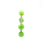 ETSY 4565845928 | IMAGE 5 | Glitter Resin Titanium Barbell