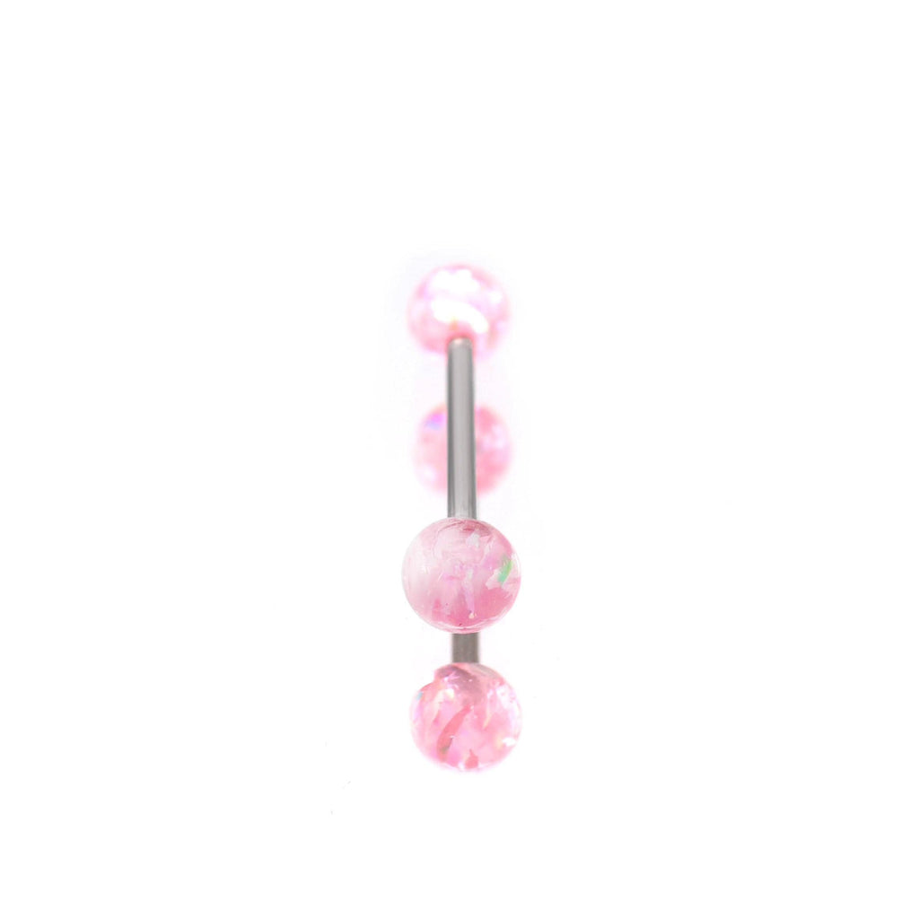 ETSY 4565845928 | IMAGE 6 | Glitter Resin Titanium Barbell