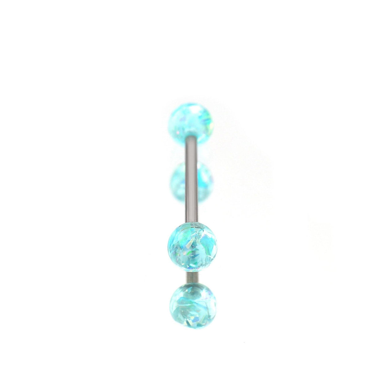 ETSY 4565845928 | IMAGE 9 | Glitter Resin Titanium Barbell