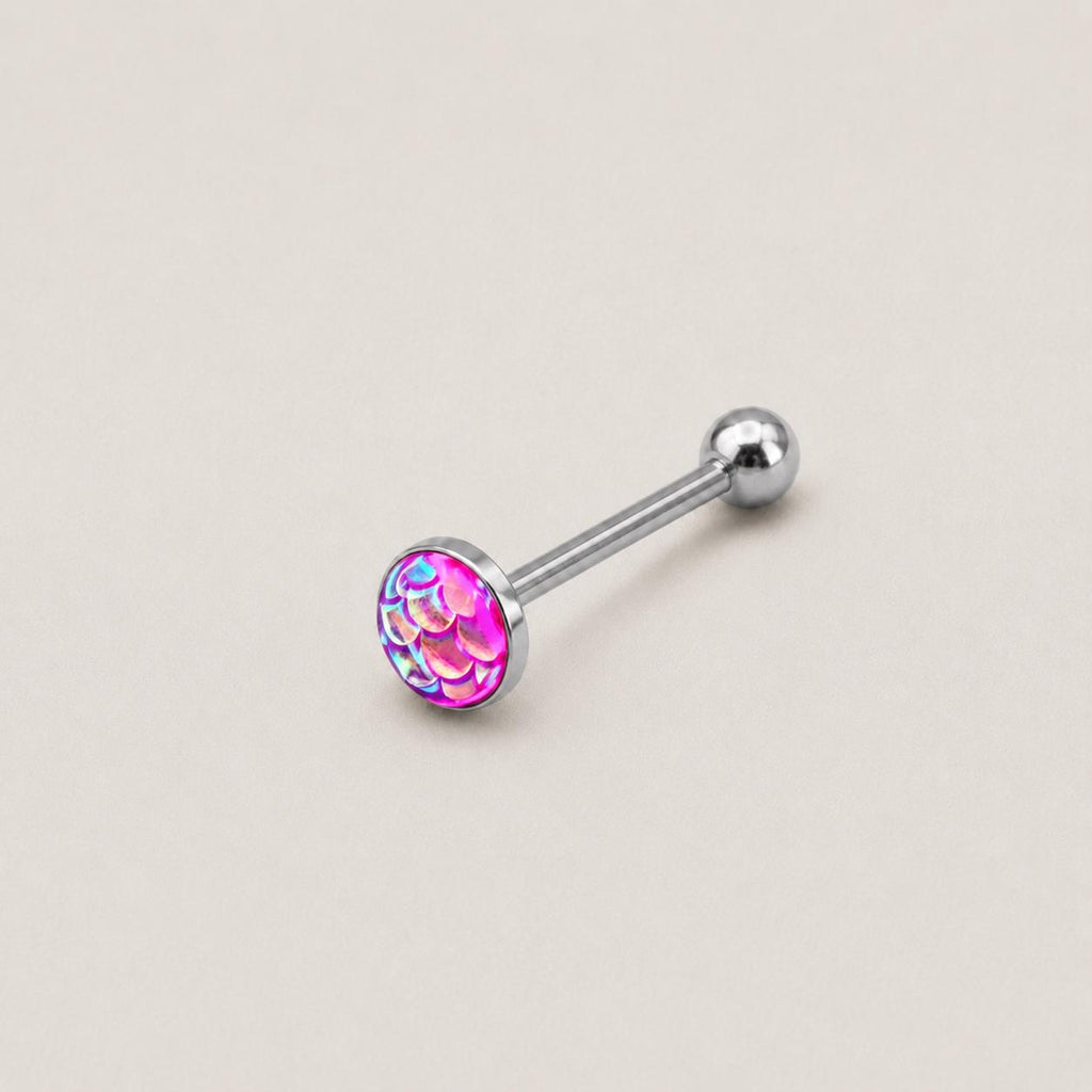 ETSY 4565848478 | IMAGE 11 | Mermaid Scale Titanium Barbell