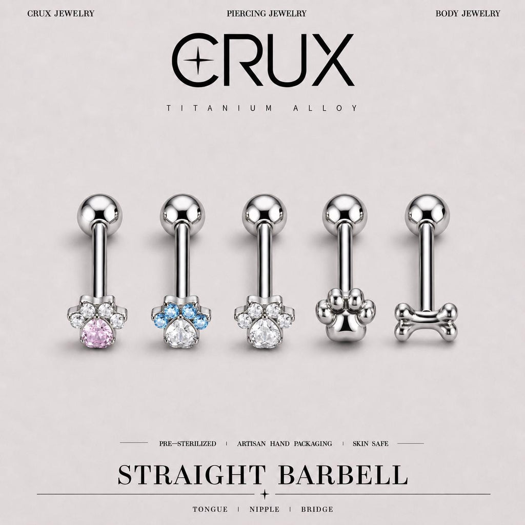 ETSY 4565860262 | IMAGE 1 | Paw & Bone Titanium Barbell
