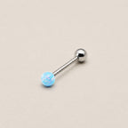 ETSY 4565924018 | IMAGE 11 | Fire Opal Titanium Barbell
