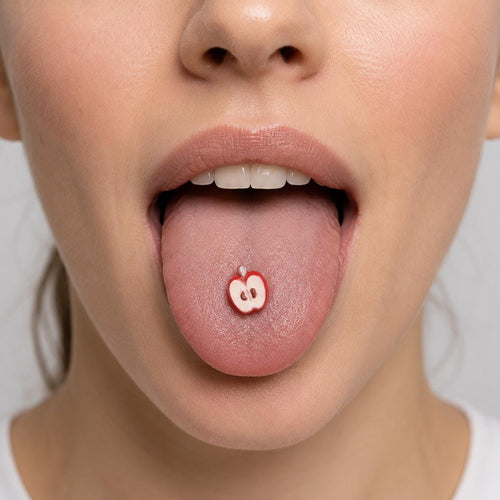 ETSY 4567131893 | IMAGE 2 | Apple Slice Titanium Barbell