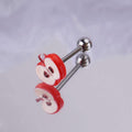 ETSY 4567131893 | IMAGE 5 | Apple Slice Titanium Barbell