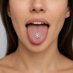 ETSY 4567134963 | IMAGE 2 | Snowflake Titanium Barbell