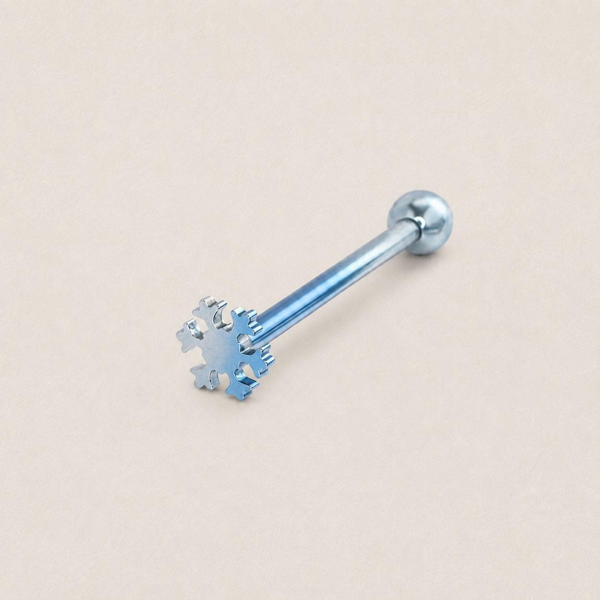 ETSY 4567134963 | IMAGE 9 | Snowflake Titanium Barbell