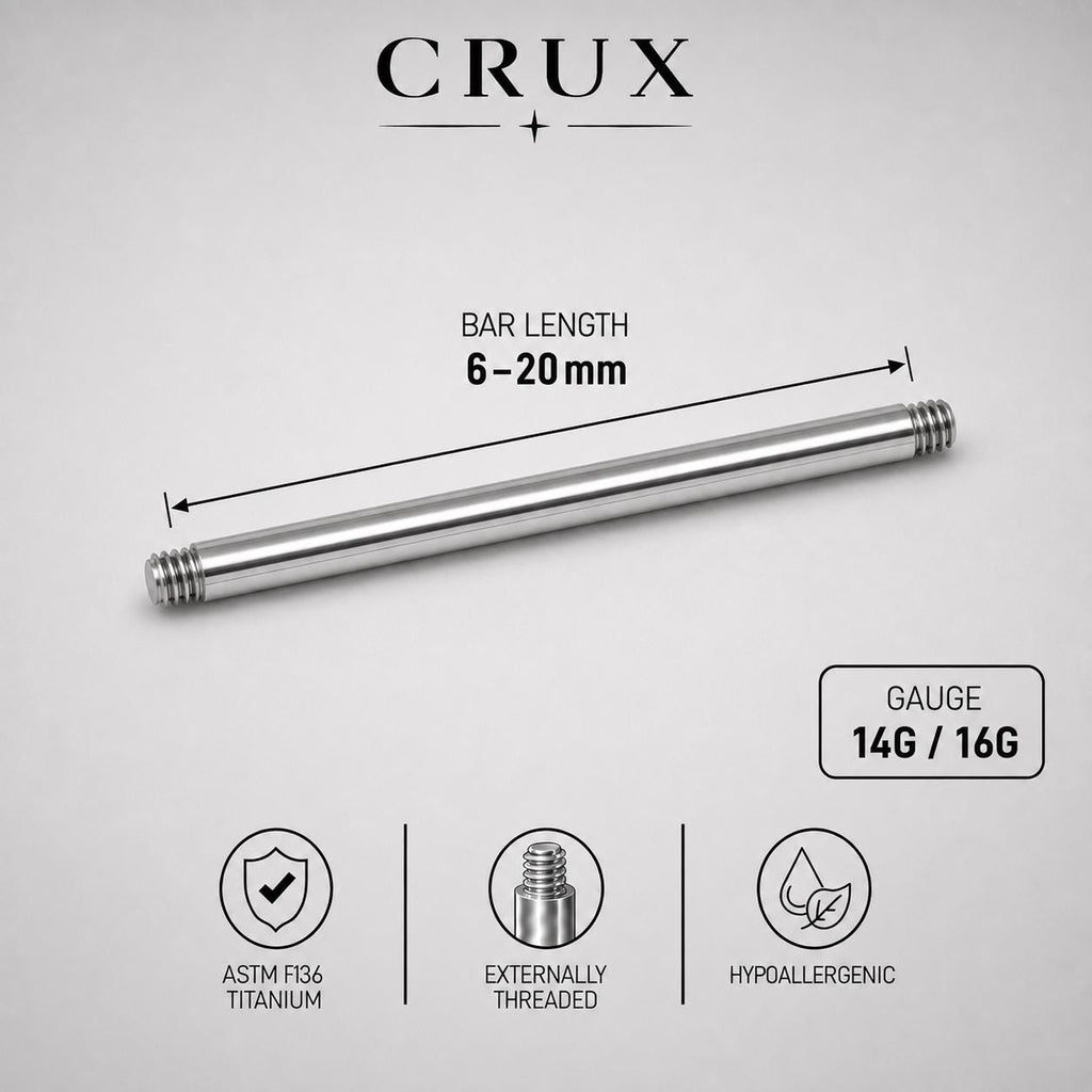 ETSY 4567160431 | IMAGE 16 | Titanium Barbell Post