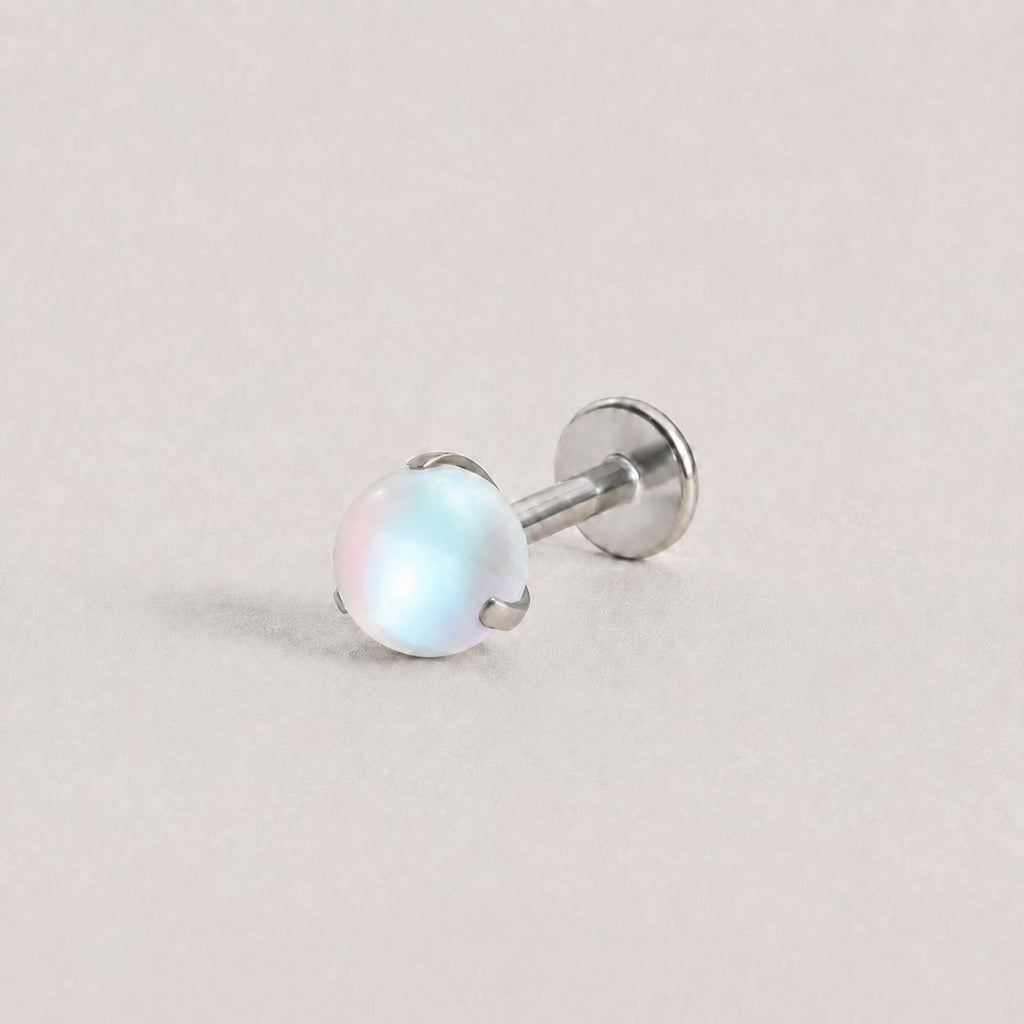 Moonstone Glow F136 Titanium flat-back jewelry image 06