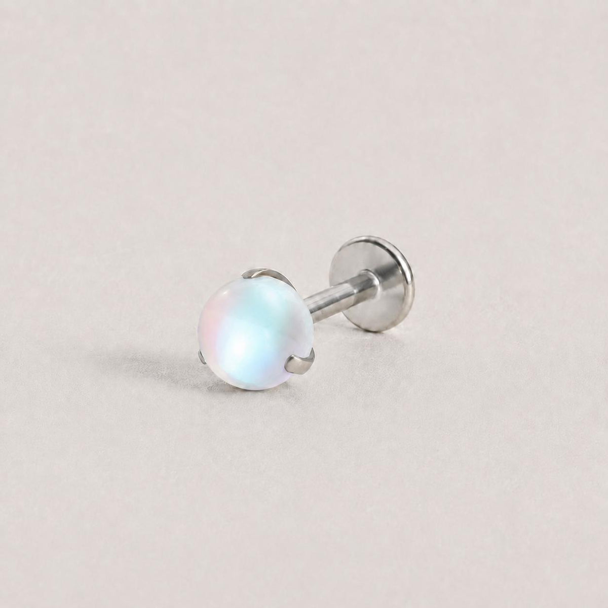 Moonstone Glow F136 Titanium flat-back jewelry image 06
