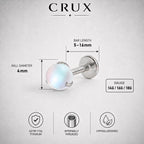 Moonstone Glow F136 Titanium flat-back jewelry image 09