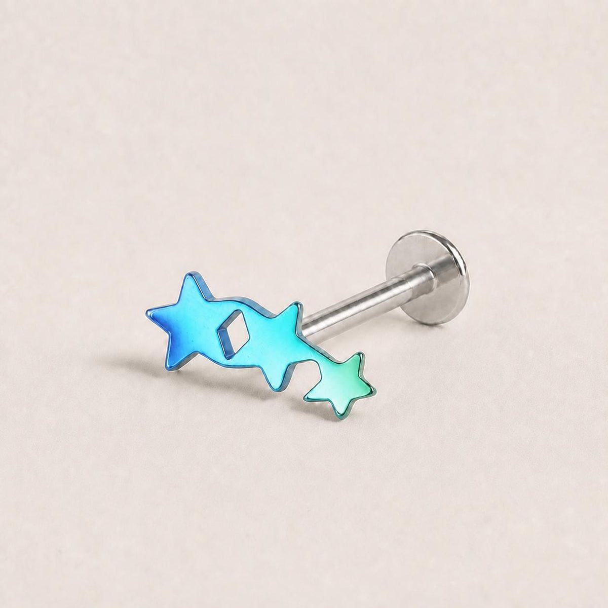 Triple Butterfly & Star F136 Titanium flat-back jewelry image 07
