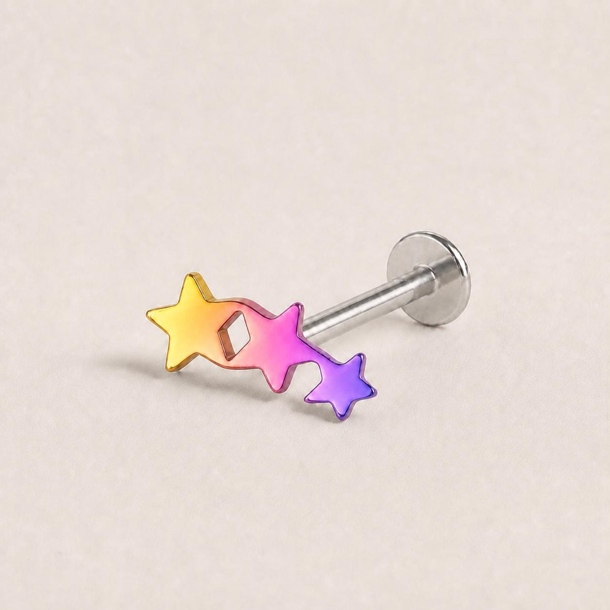 Triple Butterfly & Star F136 Titanium flat-back jewelry image 08