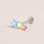 Triple Butterfly & Star F136 Titanium flat-back jewelry image 09