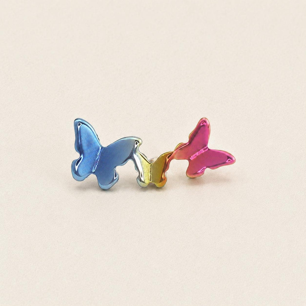 Triple Butterfly & Star F136 Titanium flat-back jewelry image 11