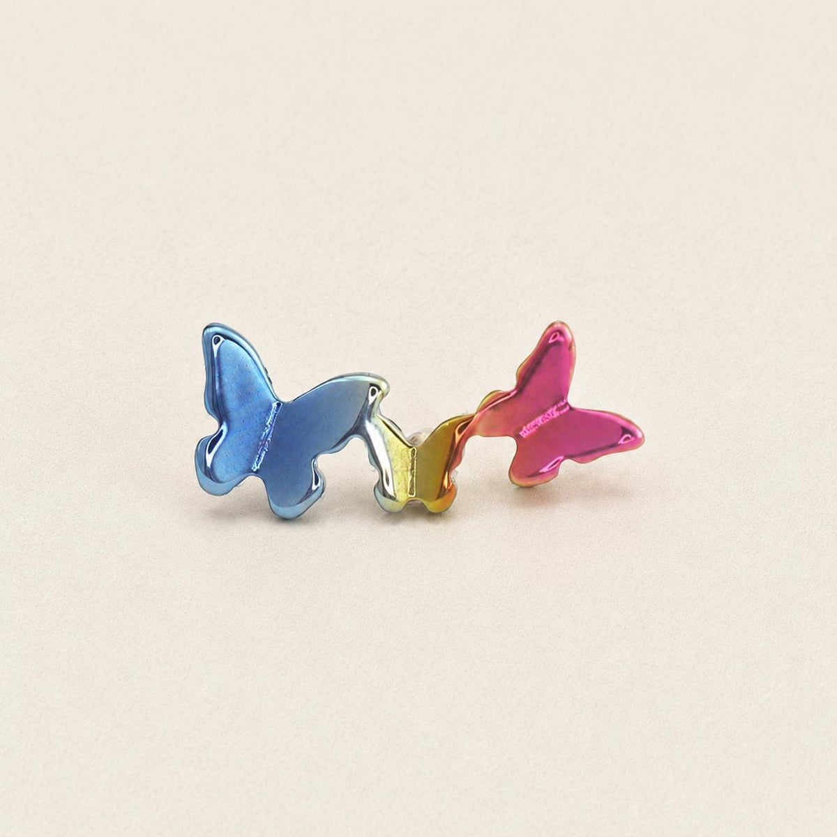 Triple Butterfly & Star F136 Titanium flat-back jewelry image 11